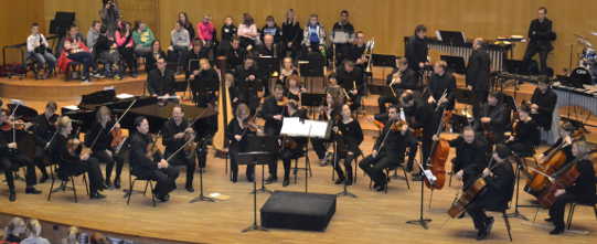 L'orchestre dans la salle Henri Dutilleux